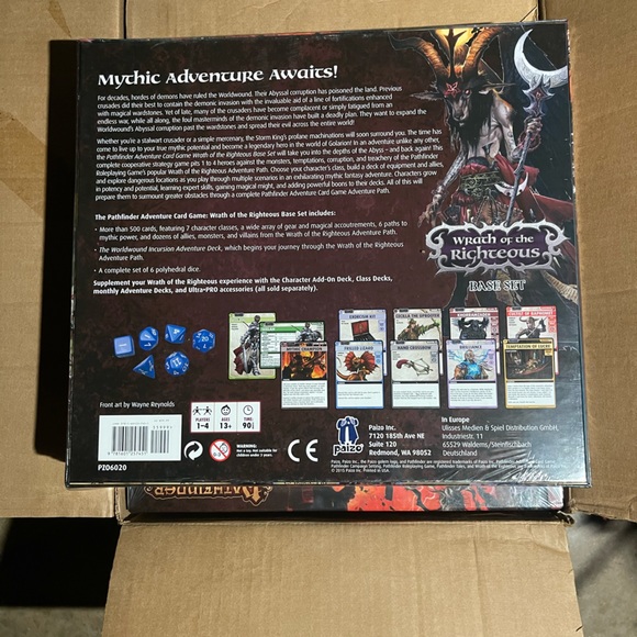 Pathfinder Adventure Card Game: Wrath of the Righteous Base Set - Picture 2 of 2